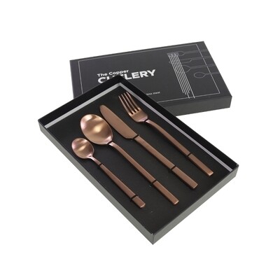 Werner Voss Copper Cultery Besteckset 4-teilig Werner Voss Copper Cultery Besteckset 4-teilig