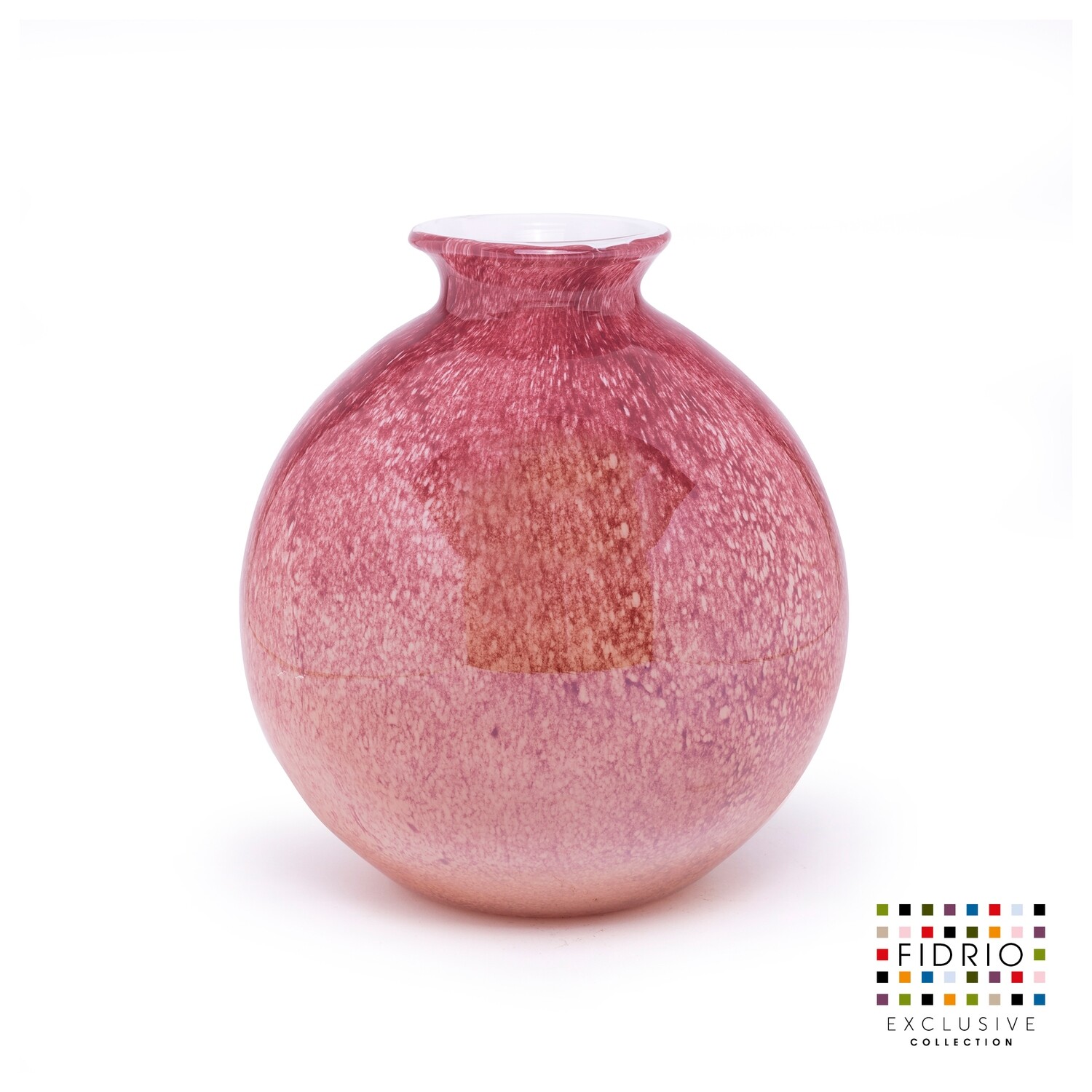 Fidrio Bolvase with Neck Ancient Pink Fidrio Bolvase with Neck Ancient Pink