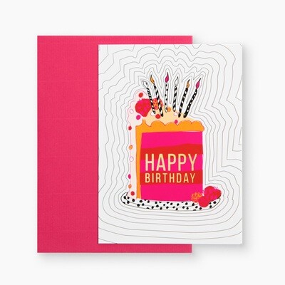 Home Quartier Klappkarte - Happy Birthday Cake