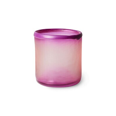 hkliving GLASS TEA LIGHT HOLDER, PURPLE hkliving GLASS TEA LIGHT HOLDER, PURPLE