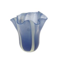 Werner Voss Vase Finya - blaues Glas, medium Werner Voss Vase Finya - blaues Glas, medium