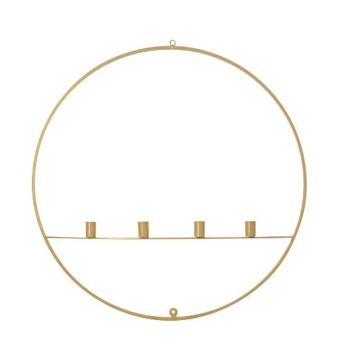 Werner Voss Kerzenleuchter Circle, gold Werner Voss Kerzenleuchter Circle, gold