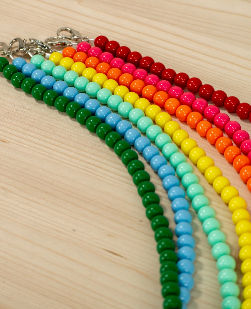 Herzilein Handykette - pinke Perlen Herzilein Handykette - pinke Perlen