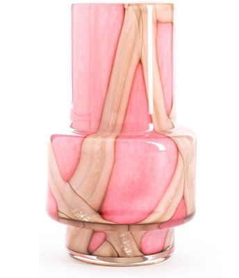 Fidrio Vase Nuovo Pink  Flame