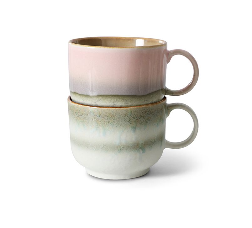 HK living  Keramik Teetassen Nova 2er Set