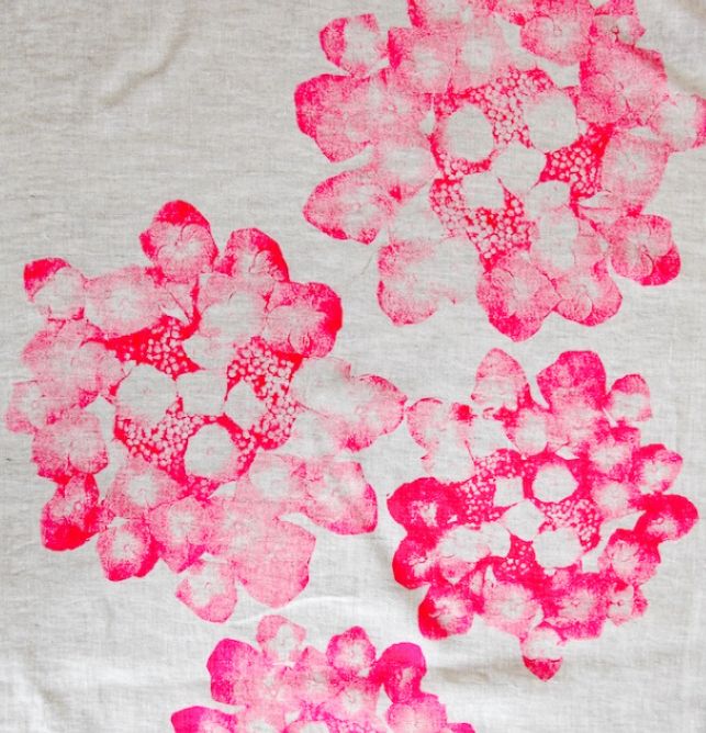 Birgit Morgenstern - Stoffserviette HORTENSA neonpink