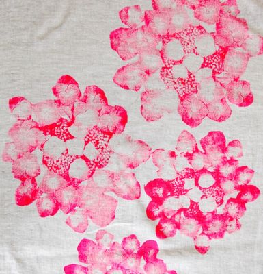 Birgit Morgenstern - Stoffserviette HORTENSA neonpink