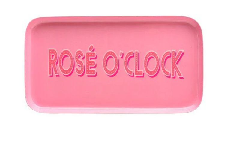 Gift Company Deko-Tablett "Rosé O´Clock"