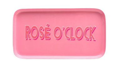 Gift Company Deko-Tablett "Rosé O´Clock"