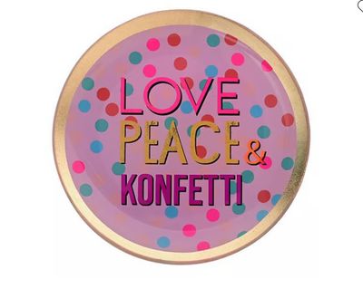 Gift Company Deko-Teller Gift Company Deko-Teller "Love, peace and Confetti"