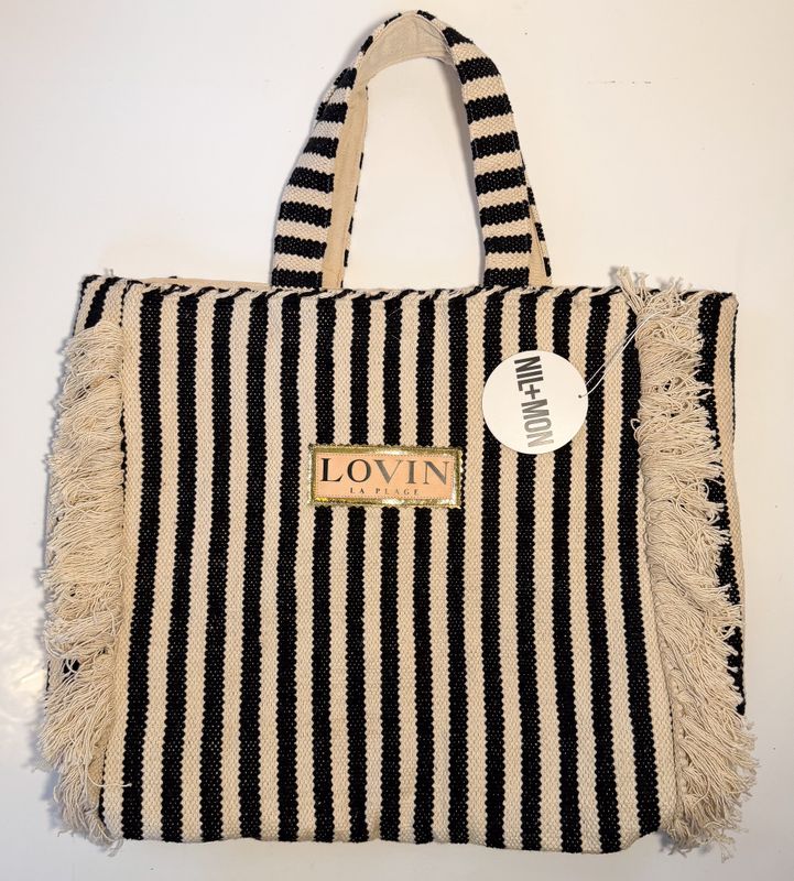 NIL+MON gestreifte Tasche NIL+MON gestreifte Tasche "Lovin la Plage"