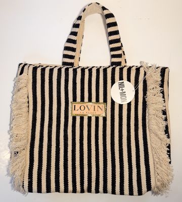 NIL+MON gestreifte Tasche "Lovin la Plage"