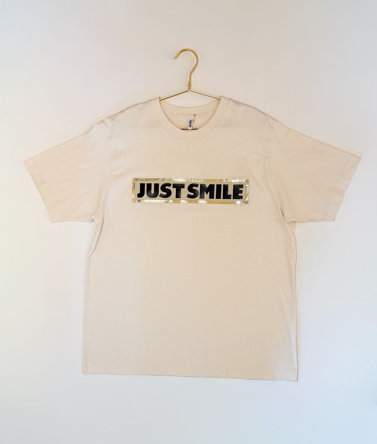 NIL+MON T-Shirt "Just smile" -creme