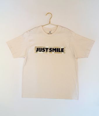 NIL+MON T-Shirt "Just smile" -creme