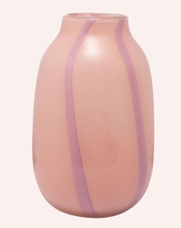 Vondels Glasvase , gestreift