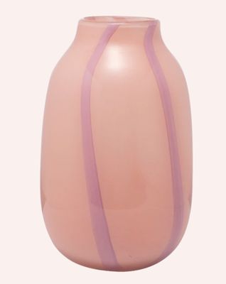 Vondels Glasvase , gestreift