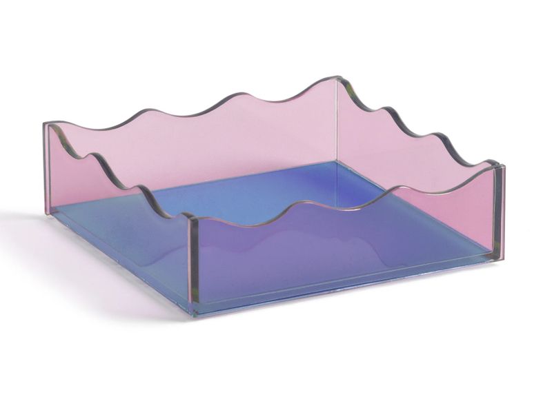 &klevering Amsterdam - Tablett Wobbly , blau -pink