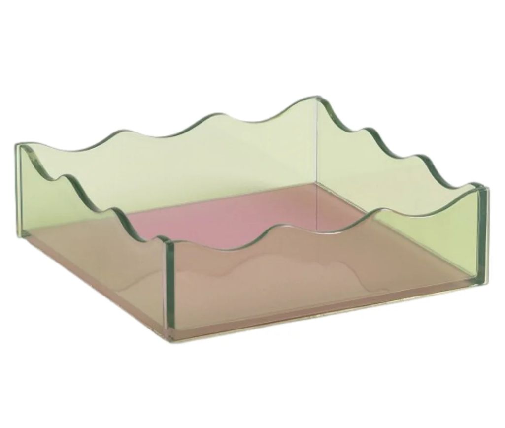 &klevering Amsterdam - Tablett Wobbly , grün -pink