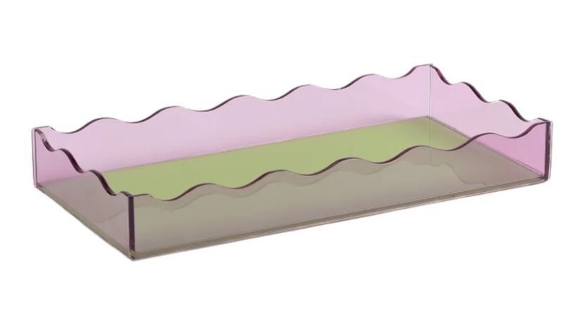 &klevering Amsterdam - Tablett Wobbly , grün -pink