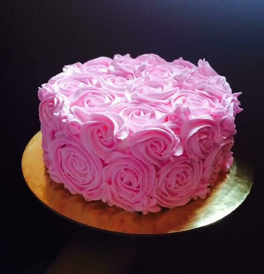 Pink Rose Cake