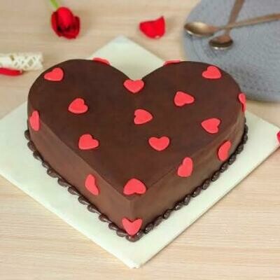 Heart Shape Chocolate Cake