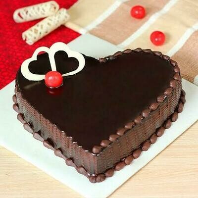 Heart Shape Chocolate Cake