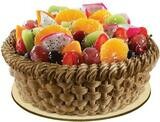 Fresh Fruit Basket Cake