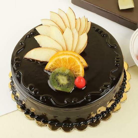 Chocolate Fresh Fruit Cake