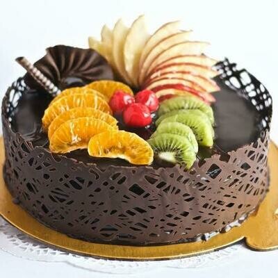 Chocolate Fresh Fruit Cake