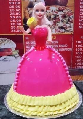 Barbie doll cake