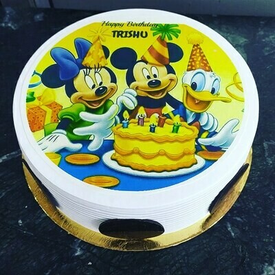 Micky Mouse Photo Cake