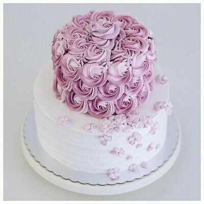 Two Tier Cake Purple