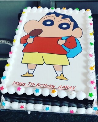 Shin chan photo cake