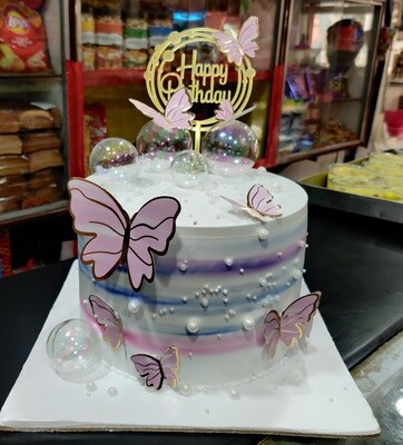 Pink Butter fly cake
