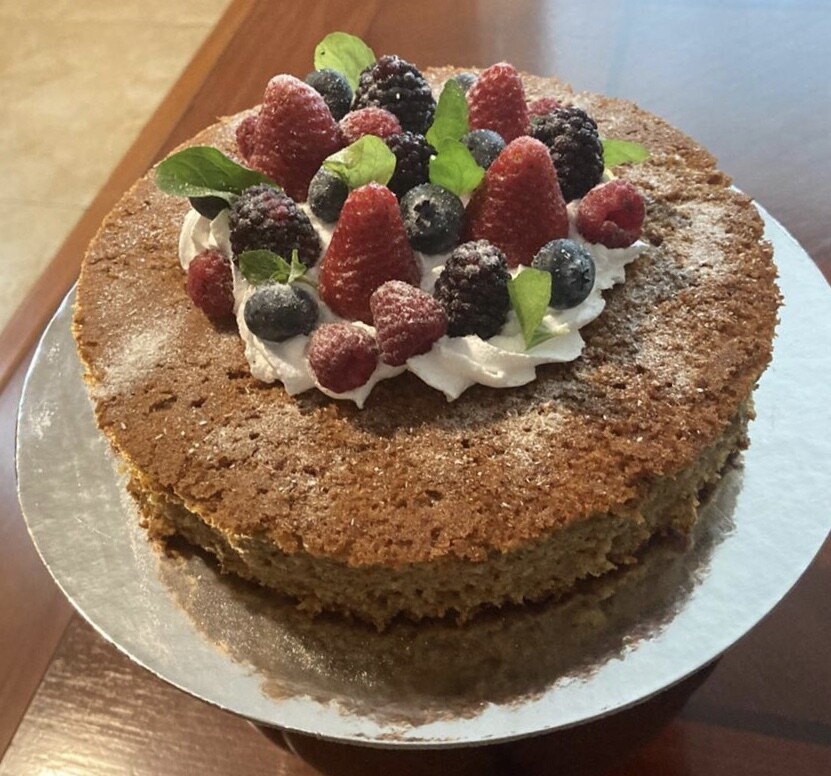 Torta sin azúcar endulzada con stevia®️