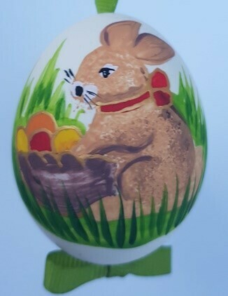 Osterei - Hase mit Korb