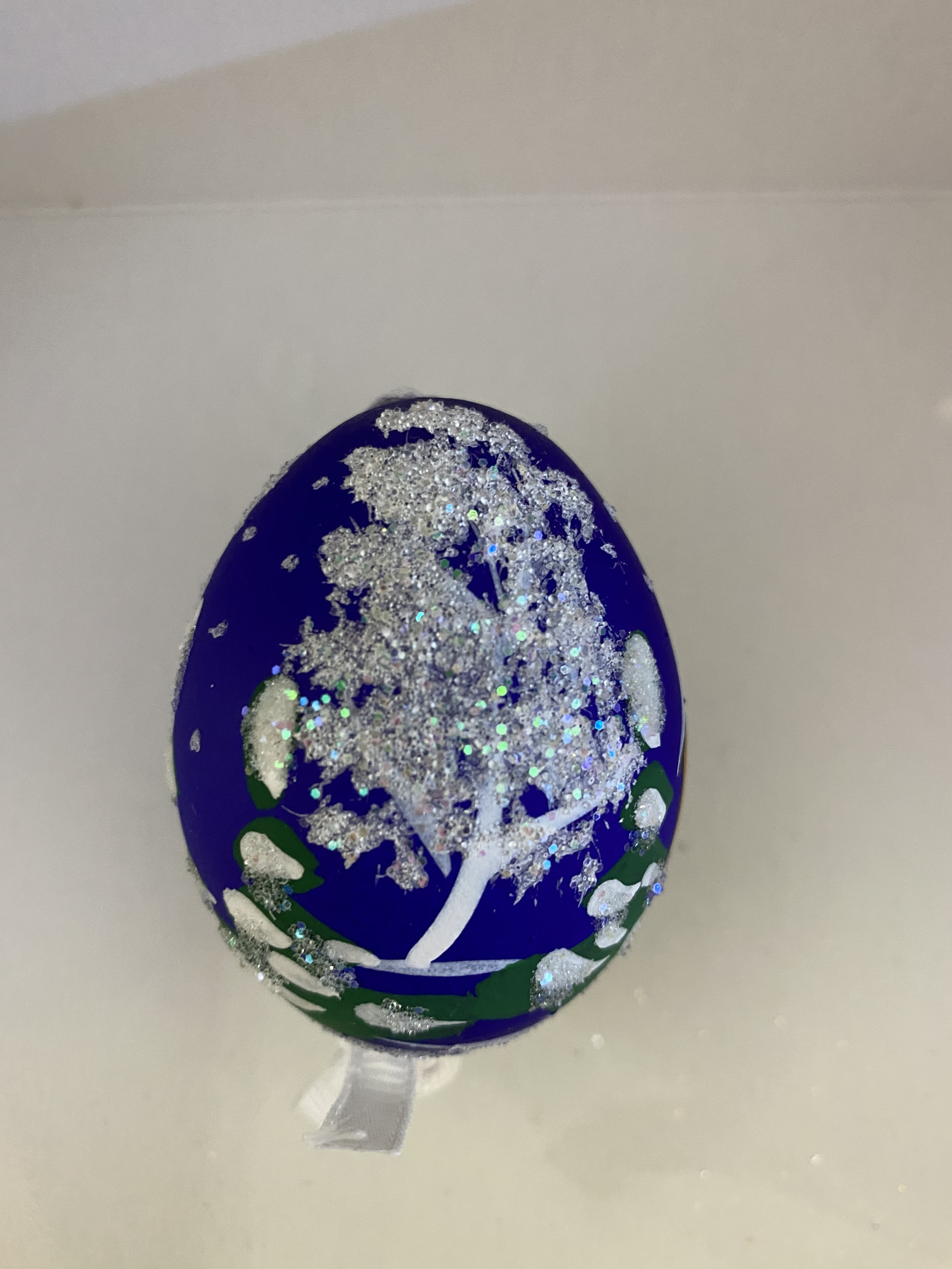 Hühnerei - Dorf Motiv braun