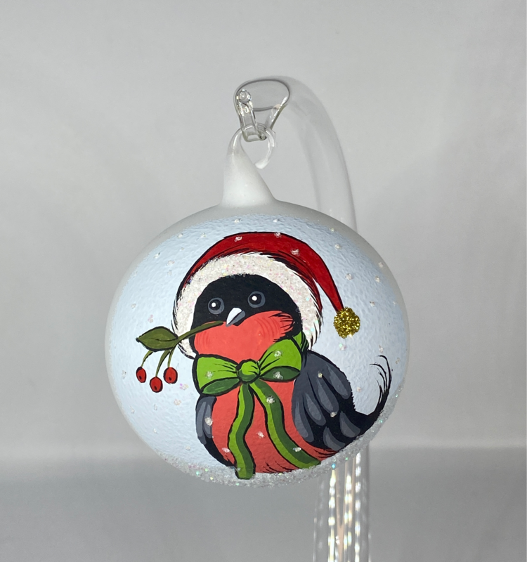 Weihnachtskugel Weiß