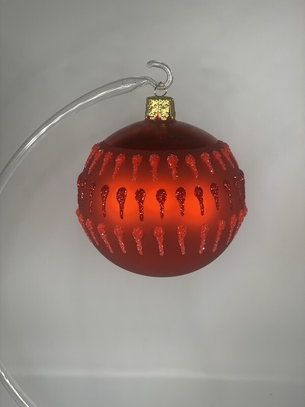 Weihnachtskugel - Rote Zapfen