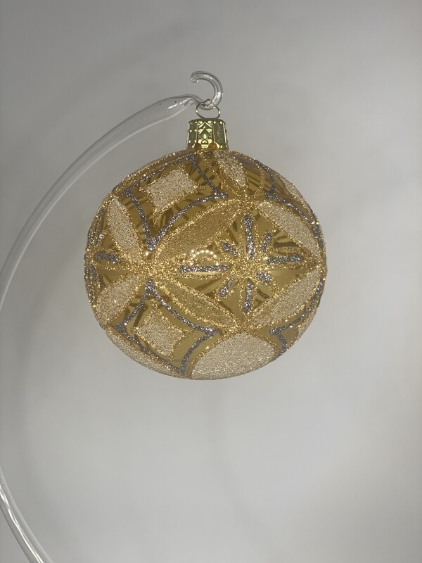 Christbaumkugel - Golden Glitzer