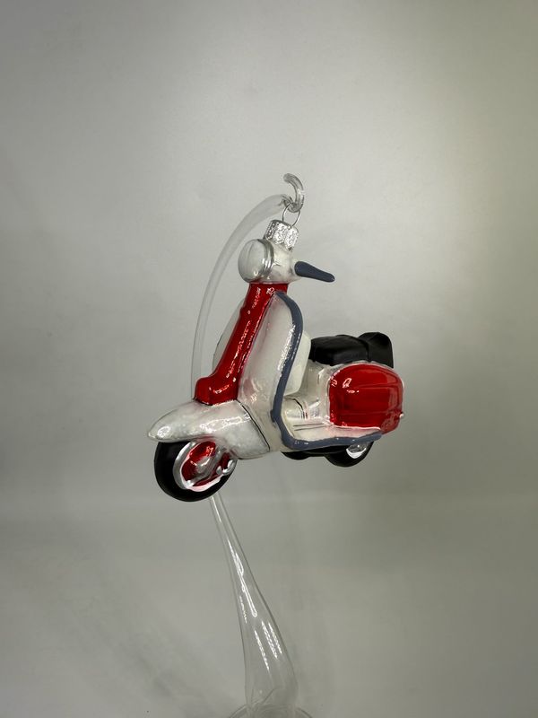 Christbaumschmuck - Vespa rot/weiß