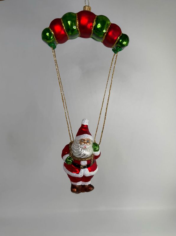 Christbaumschmuck - Santa mit Fallschirm