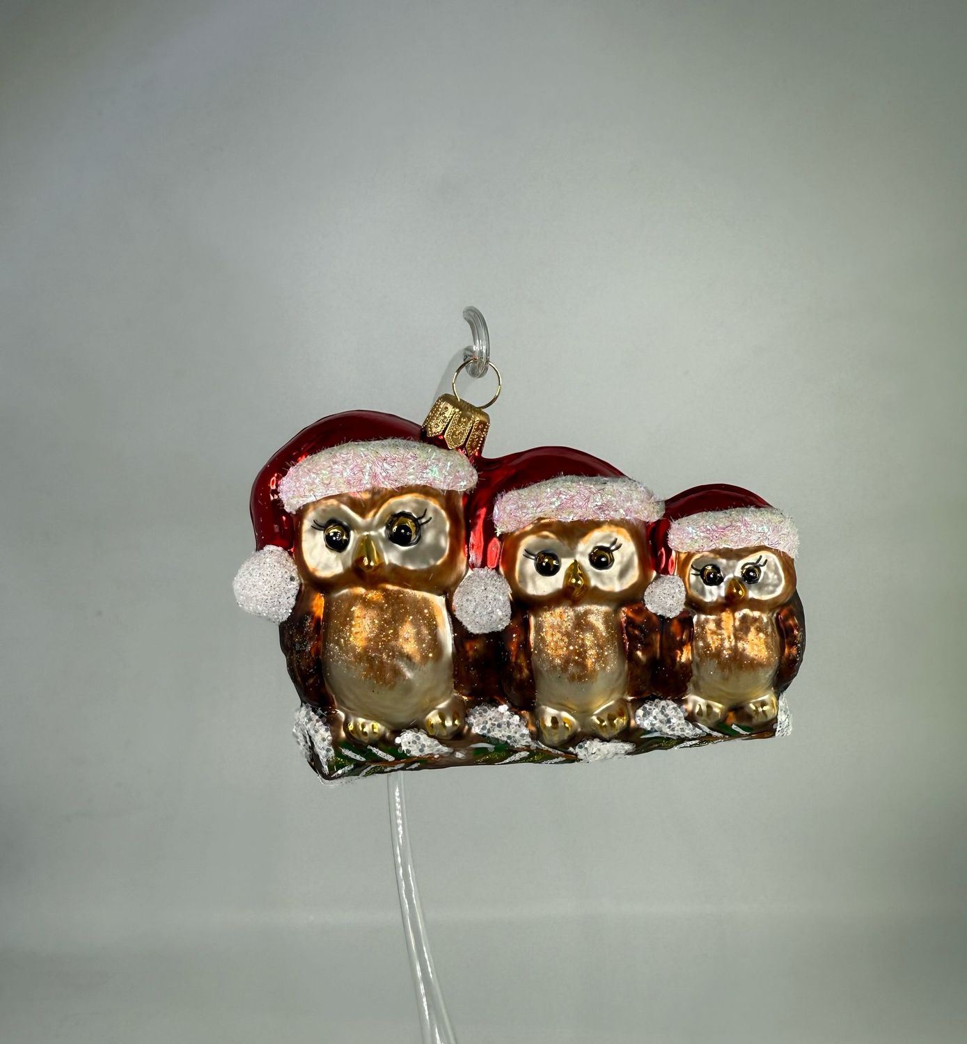 Christbaumschmuck - Eulen Trio