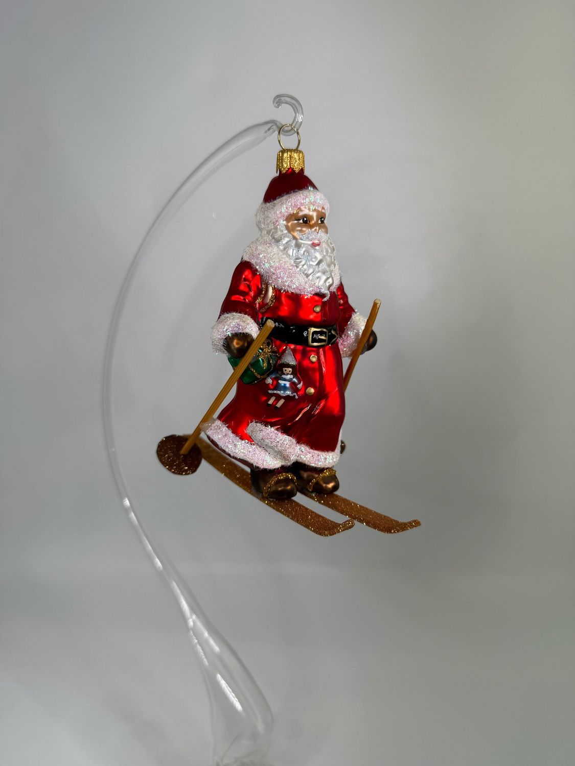 Christbaumschmuck - Santa auf Ski