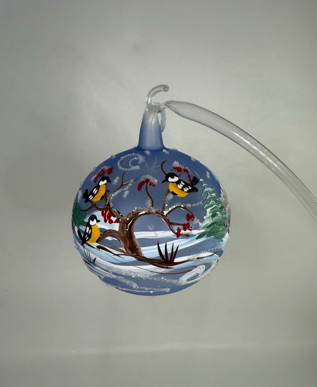 Christbaumkugel mit Vögelchen