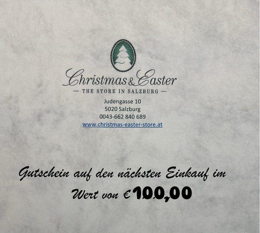 Gutschein im Wert von € 100,00
