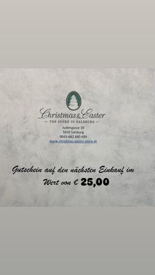 Gutschein im Wert von € 25,00