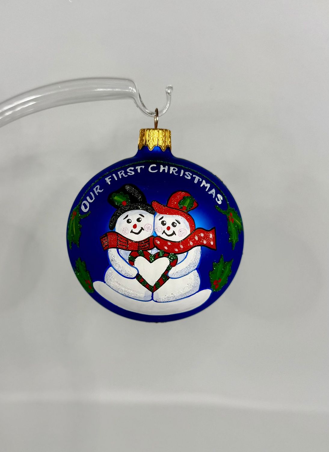 Christbaumkugel - Schneemann Pärchen