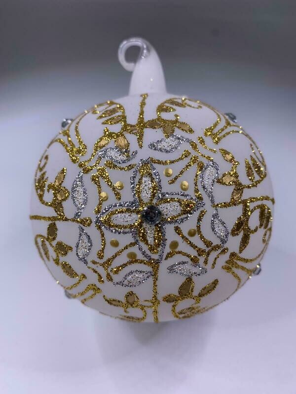Christbaumkugel - Glitzermuster DN 8