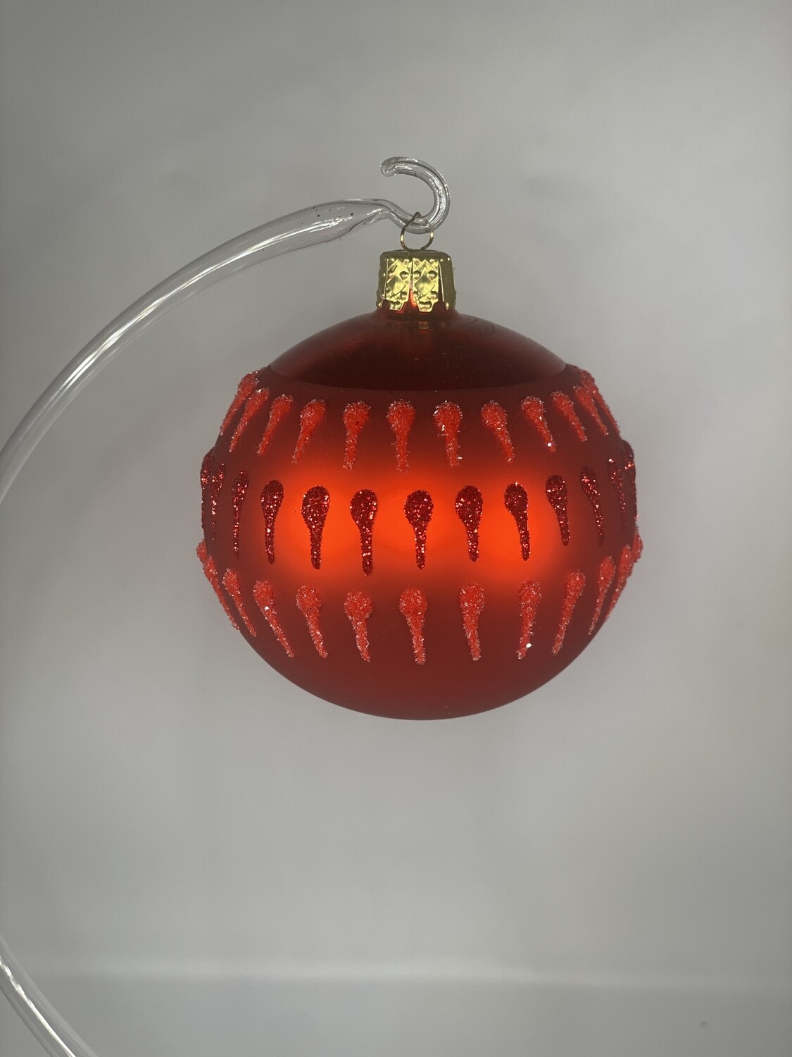 Weihnachtskugel - Rote Zapfen